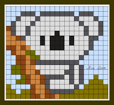 Nini Loom Loisirs Creatifs Page 24 Modele Pixel Art Dessin Carreau