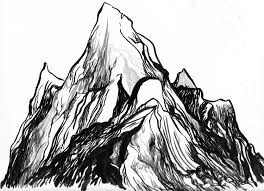 Mountain Sketch Mountain Drawing Easy Drawings Drawings