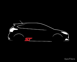Hot Hatch Brustroke Design Poster By Apexfibers Ford Focus St Ford Focus Ford Fiesta St