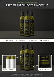 Download Free Glass Oil Bottle Mockup Counrty4k
