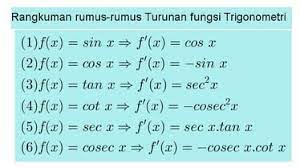 Secara khusus, tingkat inflasi tahunan mengukur perubahan harga (lebih tinggi atau lebih rendah) pada suatu bulan tertentu dibandingkan dengan bulan yang sama pada tahun sebelumnya. Turunan Trigonometri Pengertian Rumus Beserta Contoh Soal Laelitm Com Pada Kesempatan Kali Ini Kita Akan Mem
