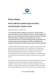 Unlike older models that capped out at around 30 pages per minute ppmnewer digital copiers are capable of printing anywhere from 22 ppm on the low end up bizhub c452 printer ppm with deluxe models. Presrelease Bizhub C452 Upd C552c652 40 By Konica Minolta Business Solutions Europe Gmbh Issuu