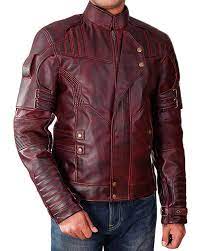 Star Lord Galaxy 2 Jacket For Men Best Seller At Amazon Men S Clothing Store Leather Jacket Maroon Leather Jacket Leather Jacket Men