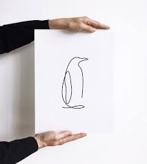 Minimalist One Line Animals By A French Artist Duo One Line Animals Minimalist Artist Penguin Tattoo Penguin line drawing at getdrawings | free download. minimalist one line animals by a french
