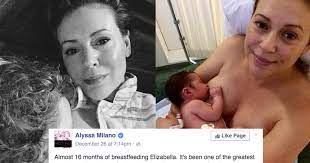 Alyssa Milano Shares Breastfeeding Photo On Facebook - ATTN: