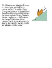Collects data on the user's visits to the website, such as the number of visits, average time spent on the website and what pages have been loaded with the purpose of. A Loaded Penguin Sled Weighing 80n Rests On A Plane Inclined At An Angle U03b8 20 U00ba Course Hero
