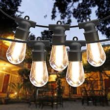 Commercial outdoor lighting fixtures typically used for advertising the ads on the streets those are crowded with numerous individuals. 2 Pack 48ft Outdoor String Lights Waterproof Patio Lights Led String Lights Commercial Hanging Lights S14 String Lights With 4 Spare 2700k Bulbs Outdoor Lights String Decorative Patio Porch Garden Amazon Com