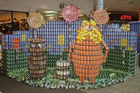 Black And Veatch Kansas City Black Veatch Won Top Honors At The 2013 Kansas City Harvesters Canstruction Competition For The Third Year In A Row The Te Food Art Movie Themes Canned Food