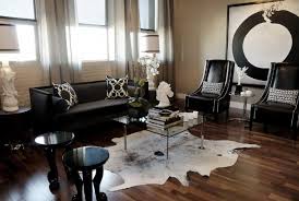 Modern Chic Living Room With Black Modern Sofa Black Thomas Paul Flock Silk Pillows Bla Black Living Room Modern Chic Living Room Black And White Living Room