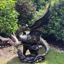 Maybe you would like to learn more about one of these? Mystical Dragon 232cm Bronze Metal Garden Statue
