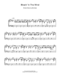 bob dylan blowin in the wind sheet music and printable pdf music notes blowin in the wind sheet music music notes