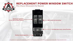 Under the hood, instrument panel, and center council. Amazon Com Master Power Window Switch Gray Driver Side Door Compatible With Chevy Silverado And Sierra 1500 2500 2500 Hd 3500 1999 2000 2001 2002 Replaces 15047637 Automotive