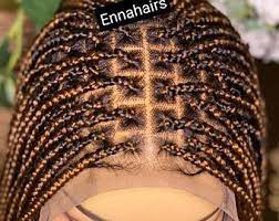 Braided Wig Full Lace Frontal Braided Wig Nigeria Woman Etsy Braids Wig Full Lace Frontal Lace Front Wigs