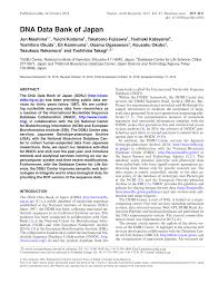 Publications related to japan bank for international cooperation. Pdf Dna Data Bank Of Japan