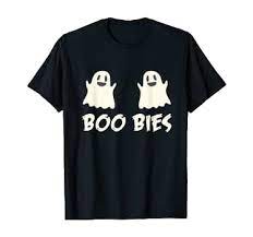 Amazon.com: Say Boo Ghost Boo-bies Spooky Halloween T Shirt : Clothing,  Shoes & Jewelry