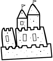 Beach Theme Black And White Beach Clipart Sand Castle Drawing Clipart Best Sand Castle Beach Theme Classroom Castle Drawing