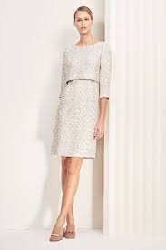 Northcote Dress Winter White Tweed Dresses Event Dresses Winter Dresses
