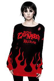 Six Feet Under Knit Sweater Killstar Us Store Killstar X Rob Zombie Hellbilly Deluxe Collab Collection Killstar Clothing Knitting Women Sweater Sweaters