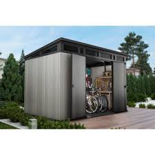 Keter Artisan 11 X 7 Customizable Storage Shed Sam S Club Storage Shed Backyard Shed Backyard Sheds