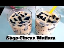 Resep cara membuat es cappucino cincau hitam untuk jualan ala cafe. Dessert Popular Di Thailand Es Susu Cincau Mutiara Youtube