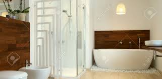 You can explore the entire selection of allmodern bathroom tile products or quickly refine your shopping experience by selecting the filters that match your style, needs, and design goals. Modern Bathroom With Free Standing Bath And Travertine Tiles Stock Photo Picture And Royalty Free Image Image 41190923
