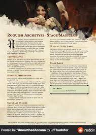 By U Thudnfer Dnd Classes The Magicians Dungeons And Dragons Homebrew