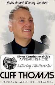 SATURDAY 30th NOVEMBER 8.45pm