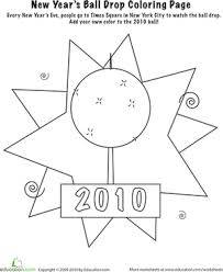 We like to start the countdown from 1 p.m. New Years Ball Worksheet Education Com