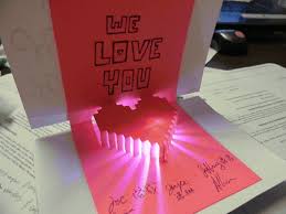 Press the card with hand for the glue to dry. Valentines Card For Teacher Novocom Top