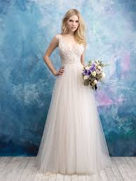 Sleeveless Beaded Bodice Tulle Skirt Wedding Dress On Kleinfeld Bridal Geometric Beadwork Pairs Allure Bridal Wedding Dress Allure Bridal Allure Bridal Gowns