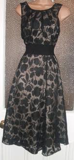 Stunning Black Flower Applique Nude Lined Cocktail Dress Phase Eight Sz 14 Uk Fashion Clothing Shoes Accessories Womensclothing Dresse Dresses Dress