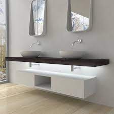 Mobili Bagno Mensola Per Lavabo Con Led Mobile Bagno Arredamento Bagno Arredo Bagno Moderno