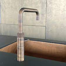✨een quooker kraan met een messing patina finish verandert…» Quooker Patina Fusion Square Kraan Onyx Amsterdam