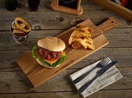 50x15x2cm Acacia Wood Paddle Board Ideal As A Steak Or Burger Board Food Serving Trays Food Pub Food