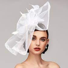 Feather Net Kentucky Derby Hat Fascinators Headpiece With Feather Floral Flower 1pc Wedding Special Occasion Tea Party Headpiece 2021 Us 16 49 Fascinator Headpiece White Fascinator