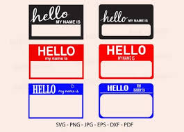 Download Hello My Name Is Graphic By Redcreations Creative Fabrica PSD Mockup Templates