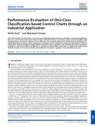 Pdf Performance Evaluation Of One Class Classification