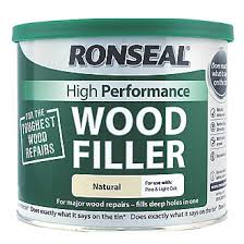 Timbermate wood filler is also a highly cost effective solution, as it has an indefinite shelf life (if the product dries out simply add a few drops of water) and comes in a tub rather than a tube. Ronseal High Performance Wood Filler Natural 550g Wood Fillers Screwfix Com