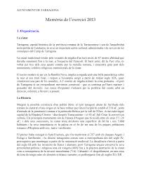 Memòria Exercici 2013 - Ajuntament de Tarragona