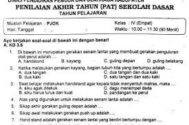 Istilah lain untuk tingkat kesegaran atau kebugaran jasmani adalah…. Soal Ulangan Pjok Kelas 4 Semester 2 Kurikulum 2013 Sekolahdasar Net