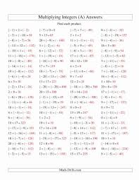 Multiplication Of Integers Worksheet Beautiful Multiplying Integers Mixed Signs Range 20 To 20 A In 2020 Integers Worksheet Dividing Integers Integers