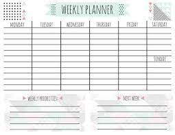 free printable weekly calendar for every style a country girl s life