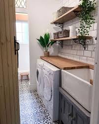 Small utility room with shelves and labelled tin. 14 Inspiring Utility Room Ideas Love Renovate