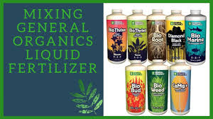 Mixing General Organics Liquid Fertilizer Vegetative