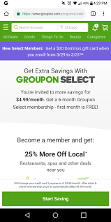 Maybe you would like to learn more about one of these? Groupon Canada Groupon Select Subscription 4 99 Free 1 Mo And 20 Gc Redflagdeals Com Forums