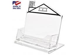 Simply slide a printed insert into the frame to call attention to your company or service. Business Card Holders Easels Stands Custom Acrylic Displays