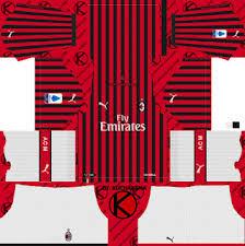 Ac Milan 2019 2020 Kit Dream League Soccer Kits Escudos De Futebol Futebol Papel De Parede Smartphone