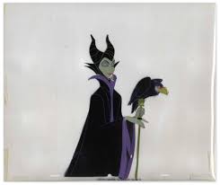 Lot Detail Disney Animation Cels Of Maleficent Diablo From Sleeping Beauty