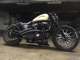 He Ruined A Harley Sportster Iron883 Screamineagle Bassani Lowbrocustoms Shinko Orangeburnouts Chaindrive Rolandsan Harley Davison Sportster Iron 883