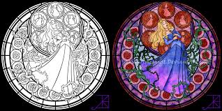 Jack frost stained glass coloring page by akili amethyst d71ue0a. Stained Glass Disney Coloring Pages By Akili Amethyst
